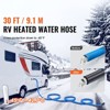 VEVOR 30ft Heated Water Hose for RV, Heated Drinking Water Hose with Corrugated Cover Antifreeze to -45°F, Automatic Self-regulating, 5/8" I.D. Blue - 3 of 4