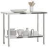vidaXL Bistro Table Black 15.7"x27.5" Metal - 4 of 4