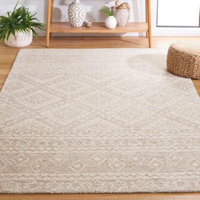 Micro-Loop MLP501 Hand Tufted Indoor Area Rug - Beige/Ivory - 4'x6' - Safavieh