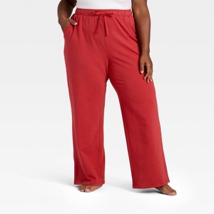 Women's Fleece Wide Leg Sweatpants - Auden™ - 1 of 3