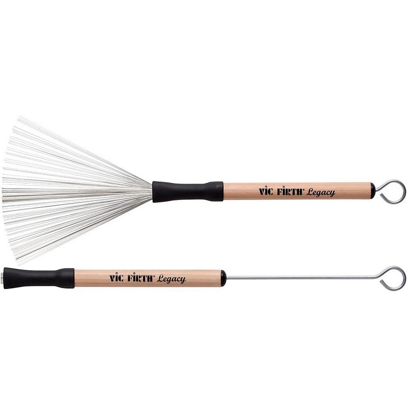 Vic Firth Legacy Wood Handle Retractable Brushes, 1 of 2