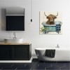 Stupell Industries Farmhouse Cow in Tub Canvas Wall Art - 2 of 4