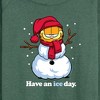 Women's - Garfield - Have An Ice Day Lightweight French Terry Wide Neck Long Sleeve Graphic Shirt - 2 of 4