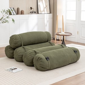 Sapphtopaz Modern Corduroy Bean Bag Chair with Adjustable Straps Versatile Cylindrical Sofa for Adults Floor Couches for Living Room,Bedroom - 1 of 4