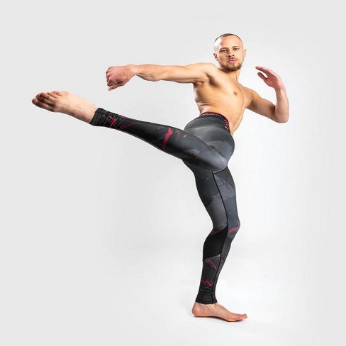 Men's MMA Fight Shorts Tight Leather Leggings Pants Tight Pants