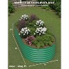 Galvanized Steel Raised Garden Bed, Open-Base Design, Tool-Assembly & Expandable Planter Box for Veggies/Flowers, Rust-Proof, Green/White - 2 of 4