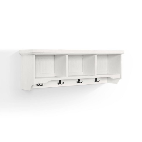 Crosley Brennan Entryway Storage Shelf Bookcase, White