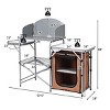 Gymax Outdoor Camping Table with Storage Folding Camp Kitchen with Windscreen Storage Bag Carrying Bag Lightweight - 4 of 4