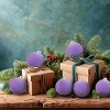 Every Day is Christmas Velvet 50ct 57cm/2.24" Christmas Ornaments, Shatterproof Christmas Tree Ornament Set, Flocking Ball Decorations - 4 of 4