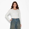 Women's Crewneck Ribbed Cardigan - Wild Fable™ - 2 of 3