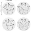 JDICTION Elegant Gray Butterfly Silicone Mold, 4-Pc Set with Detailed Designs for Resin Art & Fondant Decor - 2 of 4