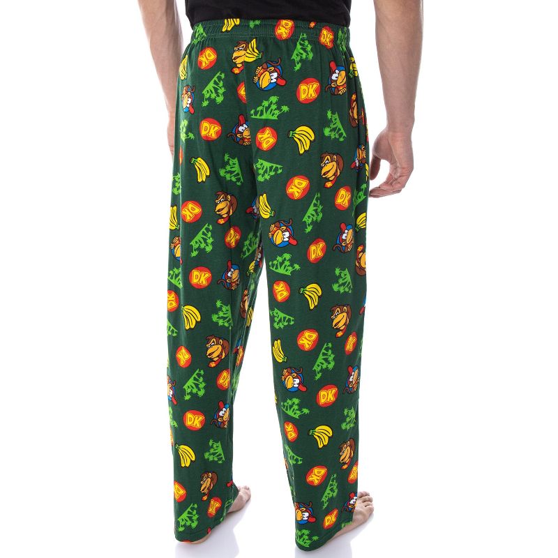 Nintendo Adult Donkey Kong and Diddy Kong Tropical Soft Cotton Pajama Pants, 5 of 6