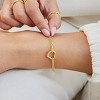 Bracelets for Women 14K Gold Silver Plated Ring Bracelet Hand Chain Dainty Evil Eye Heart Clover Daisy Cubic Zirconia - 2 of 4