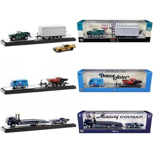 Auto Haulers Set of 3 Trucks Release 63 Limited Edition to 8400 pieces Worldwide 1/64 Diecast Models by M2 Machines - 1 of 4