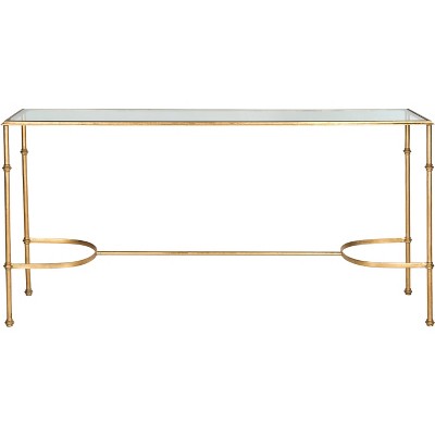 Lucille Console Table - Gold/Glass - Safavieh