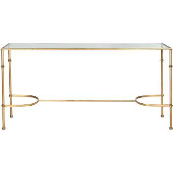 Lucille Console Table - Gold/Glass - Safavieh.