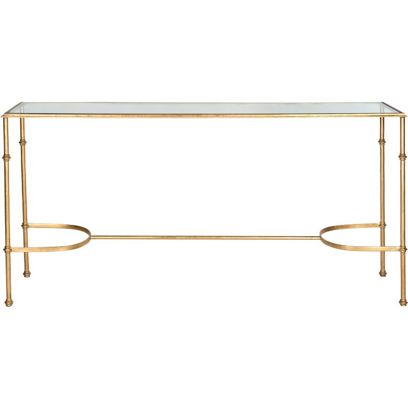 Lucille Console Table - Gold/Glass - Safavieh., 1 of 4
