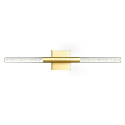 CWI Lighting Dragonswatch Integrated LED Satin Gold Vanity Light