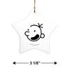 Diary of a Wimpy Kid Head StarShaped Porcelain Holiday Christmas Tree Ornament  3.1" - 3 of 4