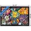 Trends International Pokémon: Battle Art - Group Framed Wall Poster Prints - 3 of 4