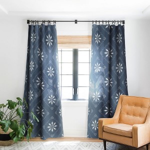 CoastL Studio Scandinavian Classic Blue 84" x 50" Single Panel Blackout Window Curtain - Deny Designs - 1 of 4