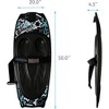 SereneLife Water Sport Kneeboard with Hook for Kids & Adults - Black and Blue - 3 of 4