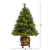 Nearly Natural 52-in North Carolina Mixed Pine Artificial Christmas Tree with 130 Warm White LED Lights - 2 of 3