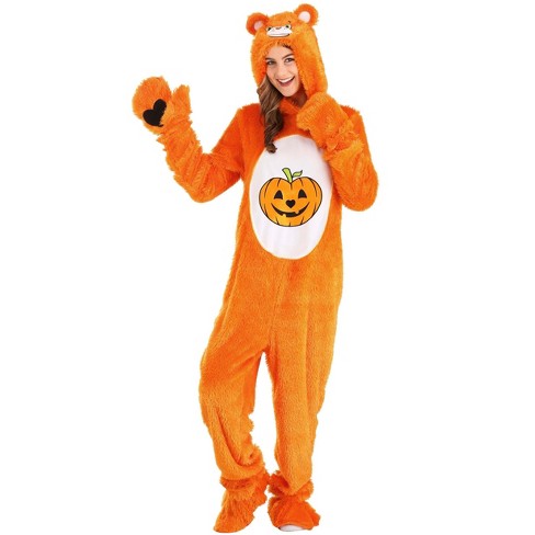 HalloweenCostumes X Small Care Bears Trick or Sweet Bear Adult Costume. White Orange