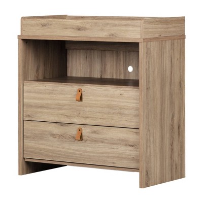 light oak changing table