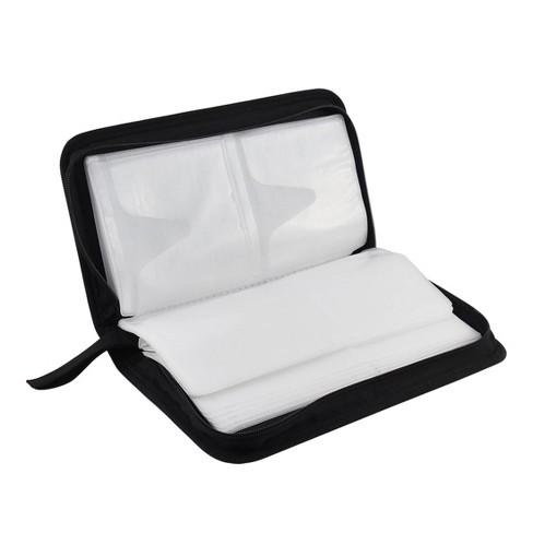 Piccocasa Zipper Closure Double Sided Capacity Cd Dvd Storage Media ...