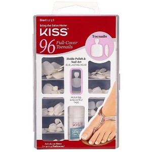 Kiss 96 Full Cover Toenails, 1.2 oz - 1 of 4