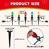 Joyfy C9 Christmas Pathway Lights, 30.75FT 24 Bulbs Outdoor Christmas Decorations Lights for Holiday Xmas Outside Yard Garden, Party, Walkway Decor - 4 of 4