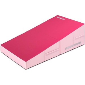 Matladin 48"x24"x14" Tumbling Incline Mat - Folding Gymnastics Cheese Wedge Mat for Kids, Girls Home Training - 1 of 2