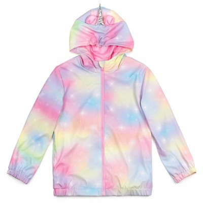Unicorn Little Girls Waterproof Hooded Rain Jacket Coat Multicolor 7 ...