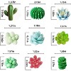 DICTION 9-Pack 3D Succulent & Cactus Silicone Molds for Resin, Candles, Soap Making, Cake Decorating - 2 of 4