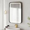 CSBDHOME 16"W x 24" H Recessed Framed Medicine Cabinet With LED Lights - 3 of 4