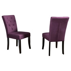 Set of 2 Nyomi Dining Chair - Deep Purple - Christopher Knight Home