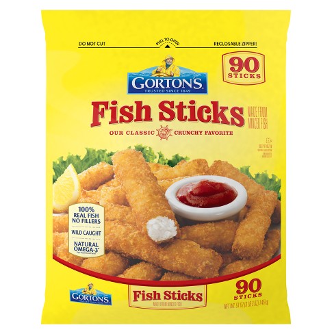 Gorton's Crunchy Breaded Fish Sticks Club Pack - Frozen - 51oz : Target