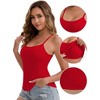 INSPIRE CHIC Women's Modal Adjustable Spaghetti Straps Padded Slimming Round Neck Casual Camisoles - 3 of 4