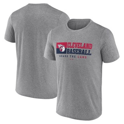 MLB Cleveland Guardians Men's Gray Short Sleeve T-Shirt