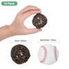 Unique Bargains Wicker Rattan Decorative DIY Crafts Balls 2 Inch 15 Pcs - 2 of 4