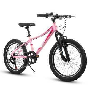 Tramull 20in Shock-Absorbing Front Fork, V-Brakes, and Rugged Mountain Tires – Adventure-Ready Toy Bike for Boys,Girls - 1 of 4