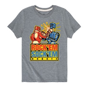 Boys' - Rock 'Em Sock 'Em Robots - Rock 'Em Sock 'Em Robots Short Sleeve Graphic T-Shirt - 1 of 4