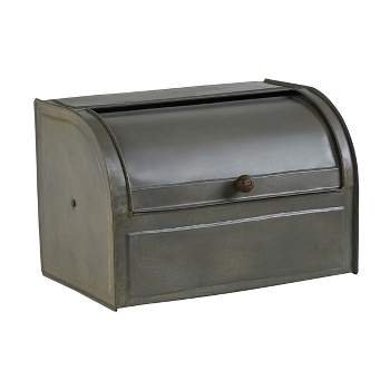 Pinecones Metal Bread Box