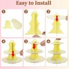 Unique Bargains 3-Tier Cupcake Stand Tower Cardboard Dessert Cup Cake Stand Tower 2 Pcs - 4 of 4