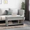 vidaXL Coffee Table Concrete Grey Engineered Wood Medium - 3 of 4