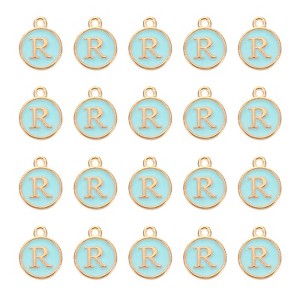 Unique Bargains Beautiful Designer DIY Jewelry Making Initial Pendants 50 Pcs - 1 of 4