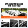 VEVOR Universal Roof Rack Cross Bars, 41.3" Aluminum Roof Rack Crossbars, Fit Roof without Side Rail, 155 lbs Load Capacity, Black - 3 of 4