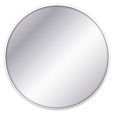 28" Round Decorative Wall Mirror White - Project 62™