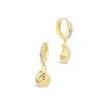 SHINE by Sterling Forever Shark Eye Micro Hoops - 3 of 3